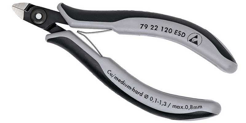 KNIPEX Прецизионные кусачки боковые для электроники 79 22 125 ESD
