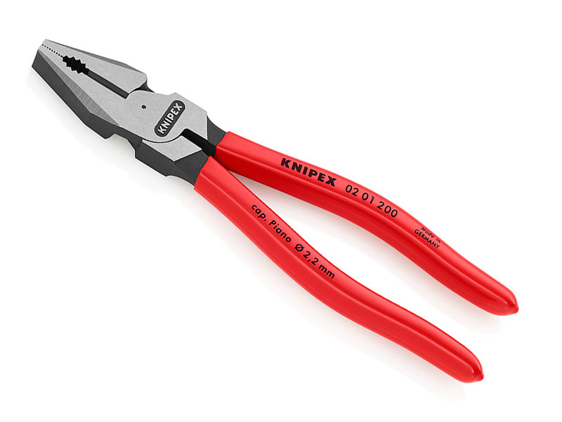 Плоскогубцы комбинированные особой мощности, 200 мм Knipex 02 01 200