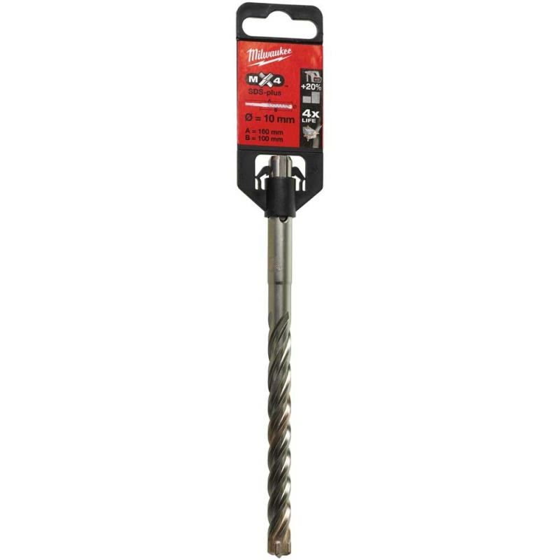 Бур Milwaukee SDS-PLUS MX4 Ø10x165х100 мм (4932352026)