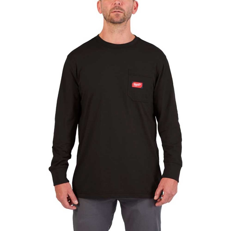 Футболка Milwaukee WT LS BL (XL) чорна (4932493036)
