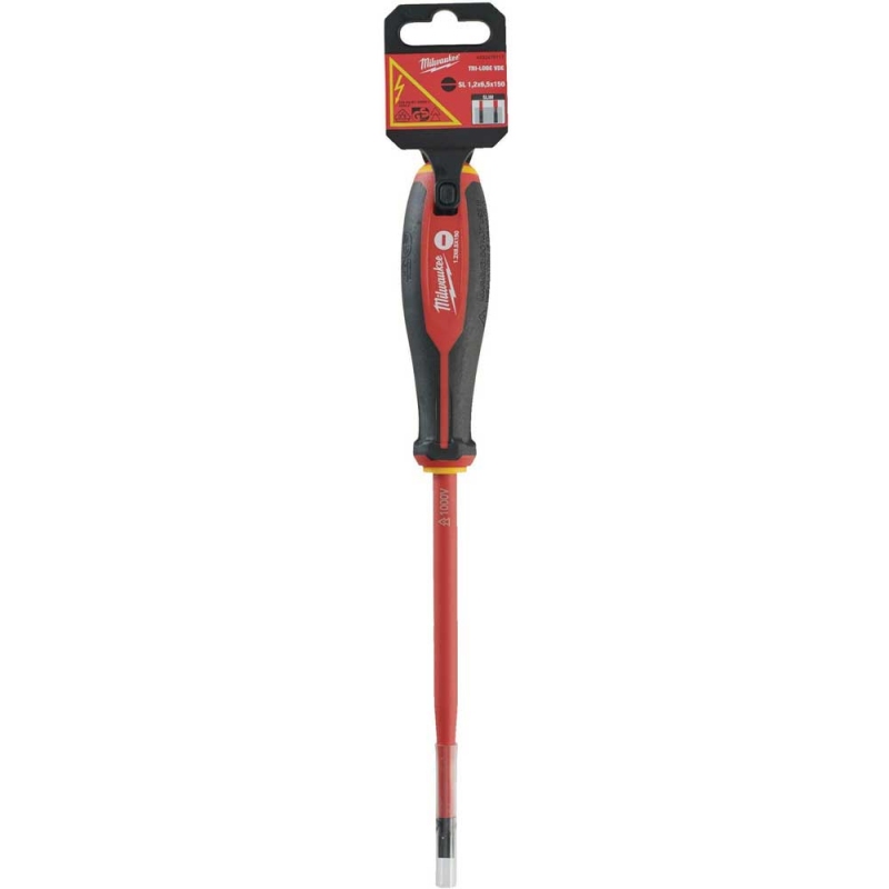 Викрутка VDE діелектрична Milwaukee SL 1.2 x 6.5 x 150 (4932478717)