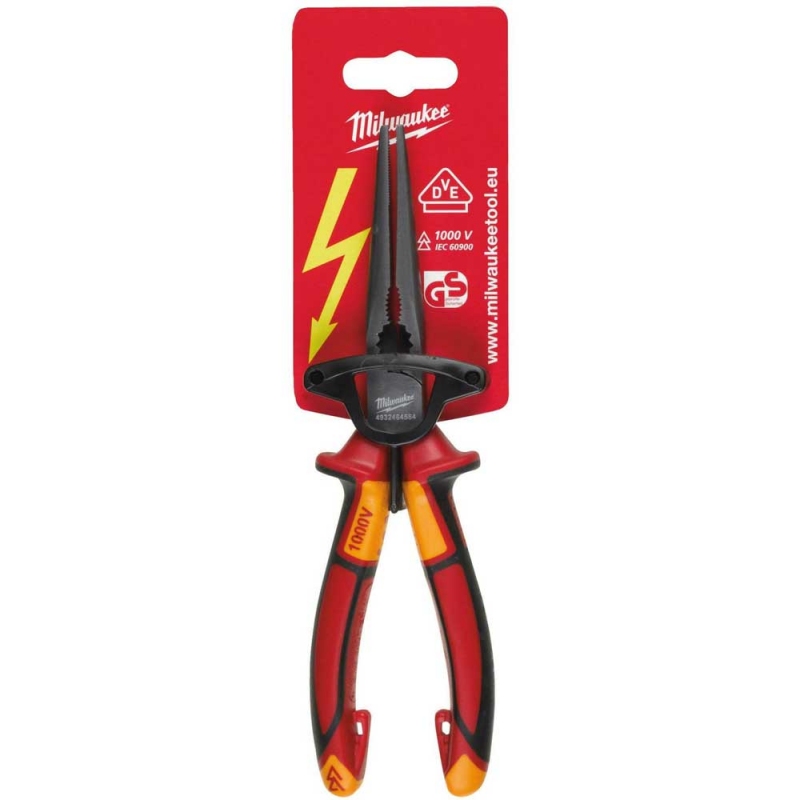 Довгогубці VDE діелектричні Milwaukee 205 мм (4932464564)