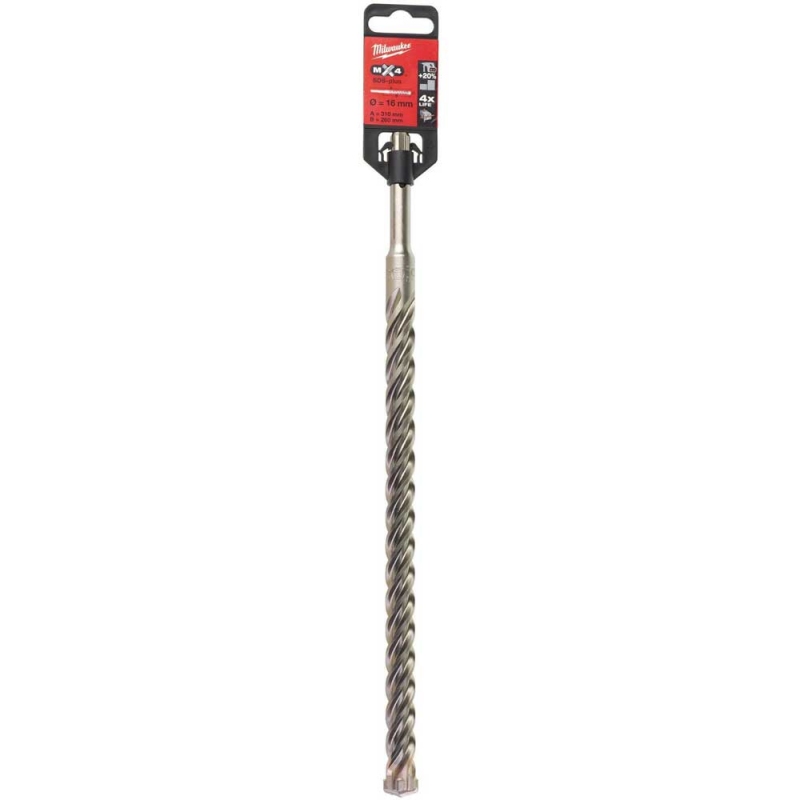 Бур Milwaukee SDS-PLUS MX4 Ø16x310х250 мм (4932352954)