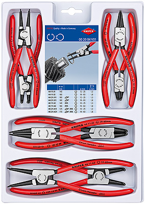 Комплект щипцов для стопорных колец Knipex, 00 20 04 V01