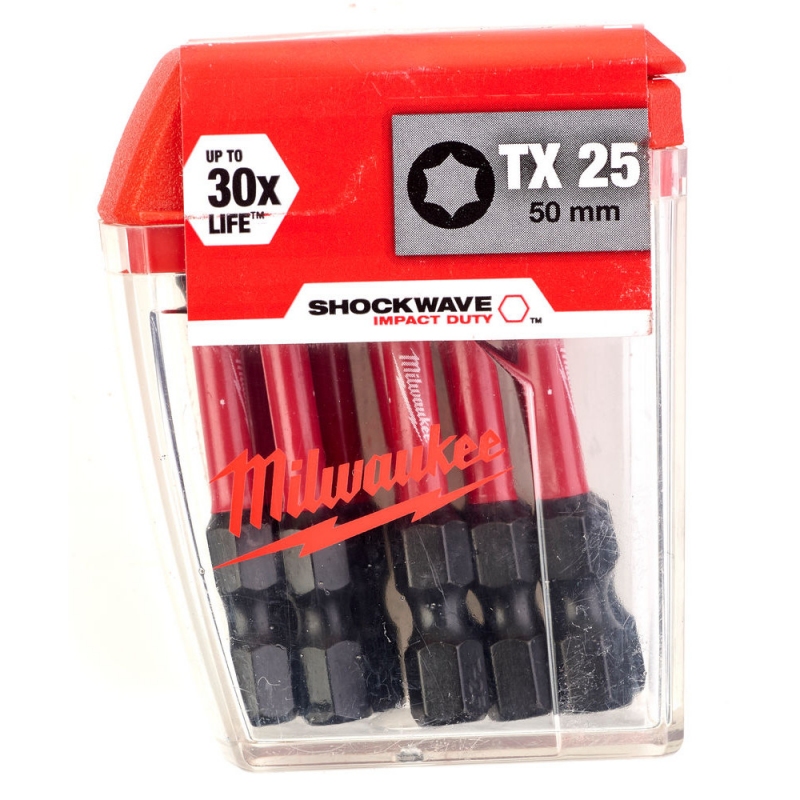 Біта Milwaukee Shockwave TX25 X 50 мм - 10 шт (4932430882)