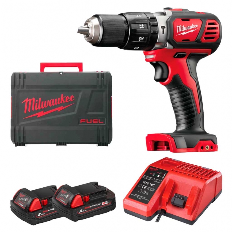 Акумуляторний ударний дриль-шурупокрут Milwaukee M18 BPD-202C (4933443515)