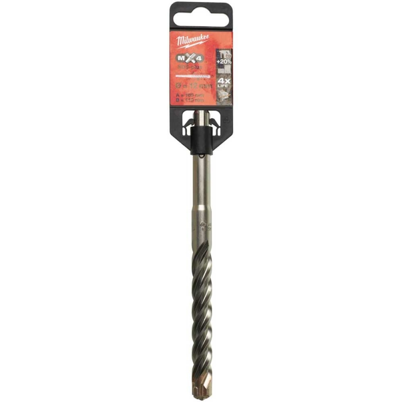 Бур Milwaukee SDS-PLUS MX4 Ø12x160х100 мм (4932352031)