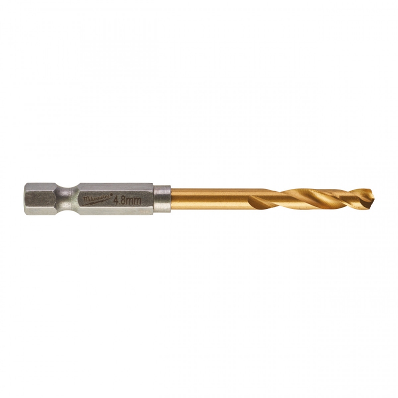 Свердло по металу Milwaukee RedHEX HSS-G TiN, Ø4.8 мм (48894711)