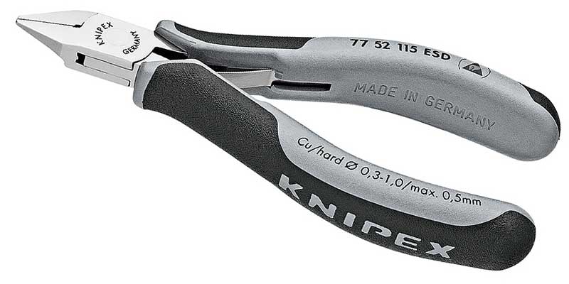 KNIPEX Кусачки боковые для электроники антистатические 77 52 115 ESD