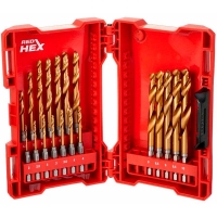 Набір свердл по металу Milwaukee RedHEX HSS-G TiN, 19 шт (48894760)