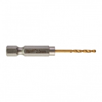Свердло по металу Milwaukee RedHEX HSS-G TiN, Ø2 мм, 2 шт (48894703)