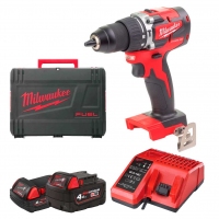 Акумуляторний ударний безщітковий дриль-шурупокрут Milwaukee M18 CBLPD-422C (4933472116)