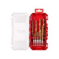 Набір свердл по металу Milwaukee RedHEX HSS-G TiN, 10 шт (4932493865)