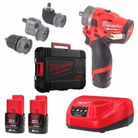 Акумуляторний ударний дриль-шурупокрут зі знімним патроном Milwaukee M12 FPDXKIT-202X (4933464138)