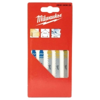 Набір полотен для лобзика Milwaukee (5шт) дерево, метал (4932345825)