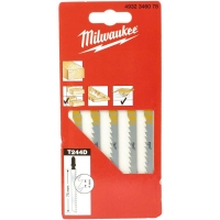 Полотна для лобзика 75x4мм T244D Milwaukee (5шт) деревина, фігурний різ (4932346078)