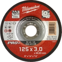 Відрізний диск по металу Milwaukee PRO+ SC 42/125 Ø 125 мм × 3 мм (4932451496)
