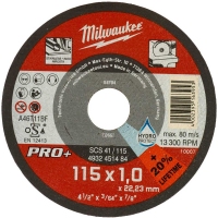 Відрізний диск по металу Milwaukee PRO+ SCS 41/115 Ø 115 мм × 1 мм (4932451484)
