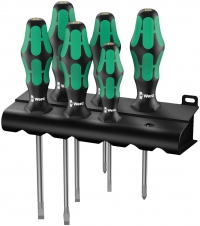 Набор отверток WERA Kraftform Plus Lasertip 334/6 Rack, 05105650001