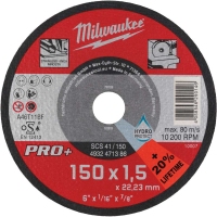 Відрізний диск по металу Milwaukee PRO+ SCS 41/150 Ø 150 мм × 1.5 мм (4932471386)