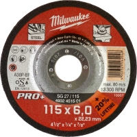 Зачистний диск по металу Milwaukee PRO+ SG 27/115 Ø 115 мм × 6 мм (4932451501)