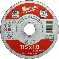 Відрізний диск по металу Milwaukee SCS 41/115 Ø 115 мм × 1 мм (4932451474)