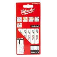 Полотна для лобзика Bi-Metal 91x2.5 / 1.8мм T123xF Milwaukee (5шт) універсальні (4932430142)