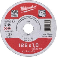Відрізний диск по металу Milwaukee SCS 41/125 Ø 125 мм × 1 мм (4932451477)