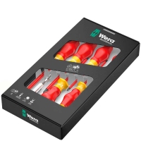 Набор отверток Wera Kraftform Comfort VDE 1160 i/7  + индикатор напряжения, 05031575001